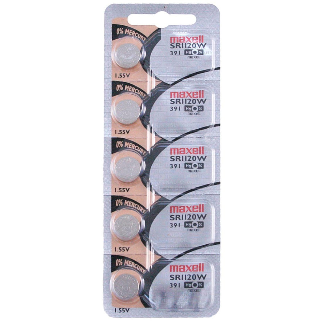 391 Maxell Watch Battery (SR1120W) - SOLD AS A PACK (5 Pieces)