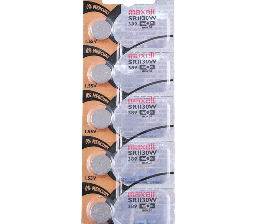 389 Maxell Watch Battery (SR1130W) - SOLD AS A PACK (5 Pieces)