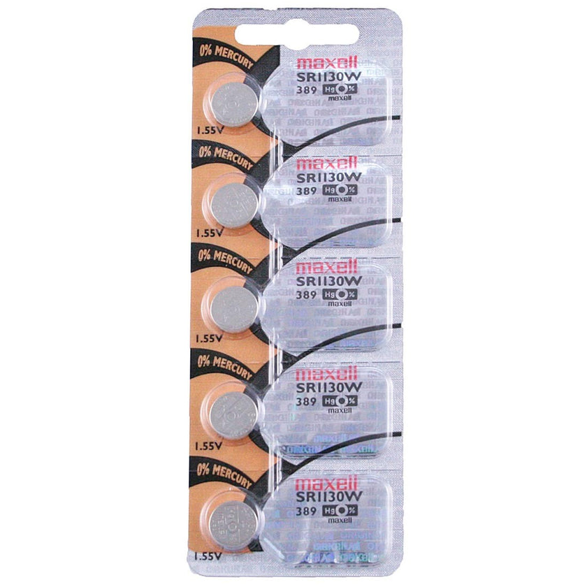 389 Maxell Watch Battery (SR1130W) - SOLD AS A PACK (5 Pieces)