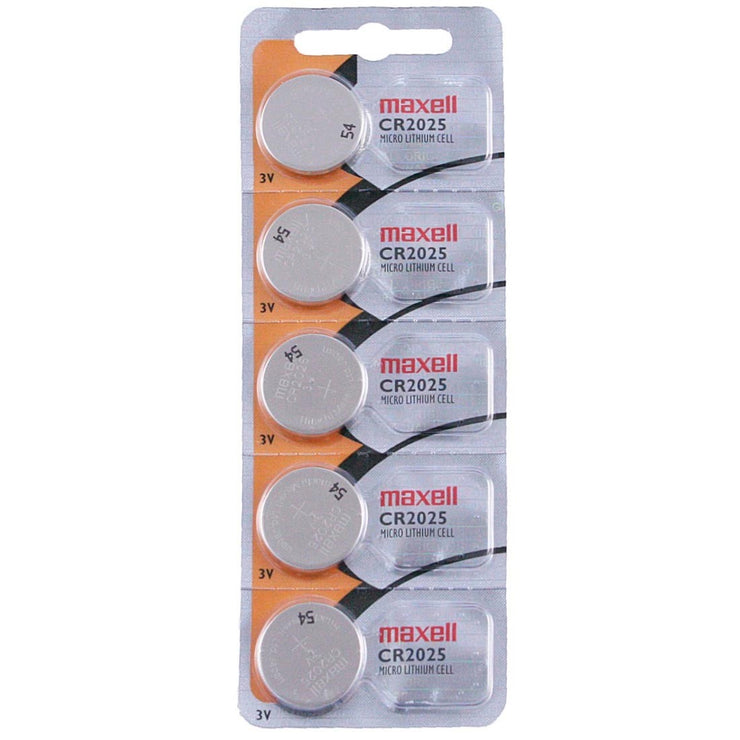 CR2025 Maxell Watch Battery - SOLD AS A PACK (5 Pieces)