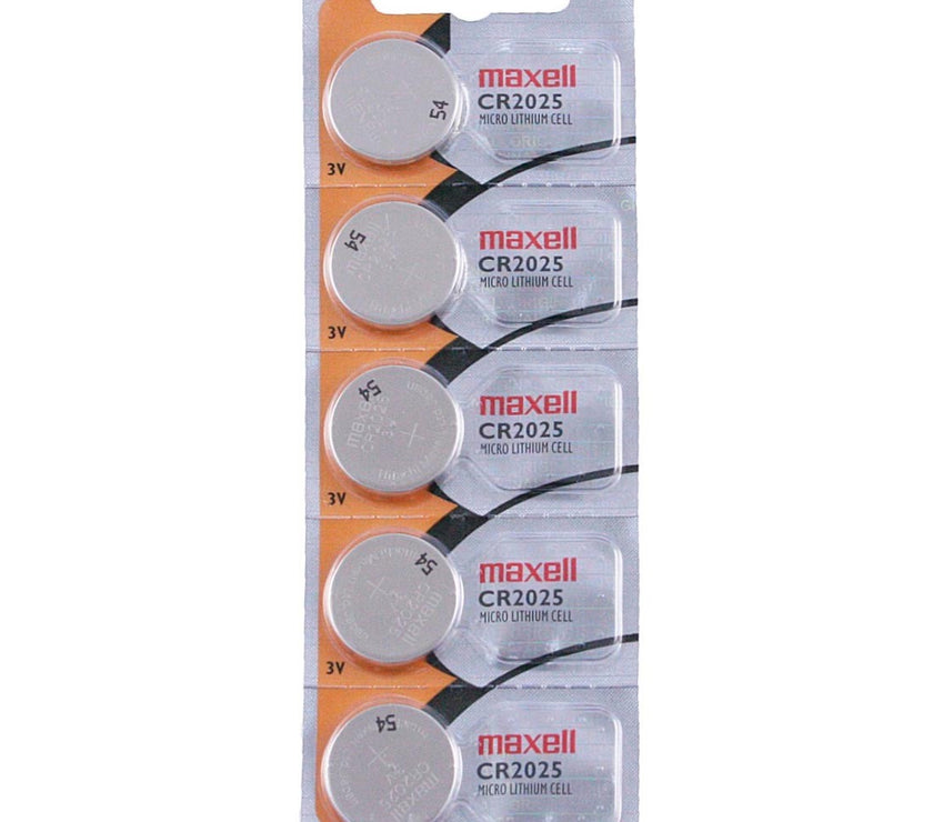 CR2025 Maxell Watch Battery - SOLD AS A PACK (5 Pieces)