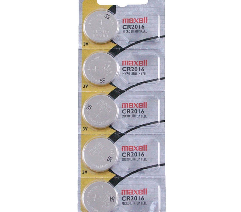 CR2016 Maxell Watch Battery - SOLD AS A PACK (5 Pieces)