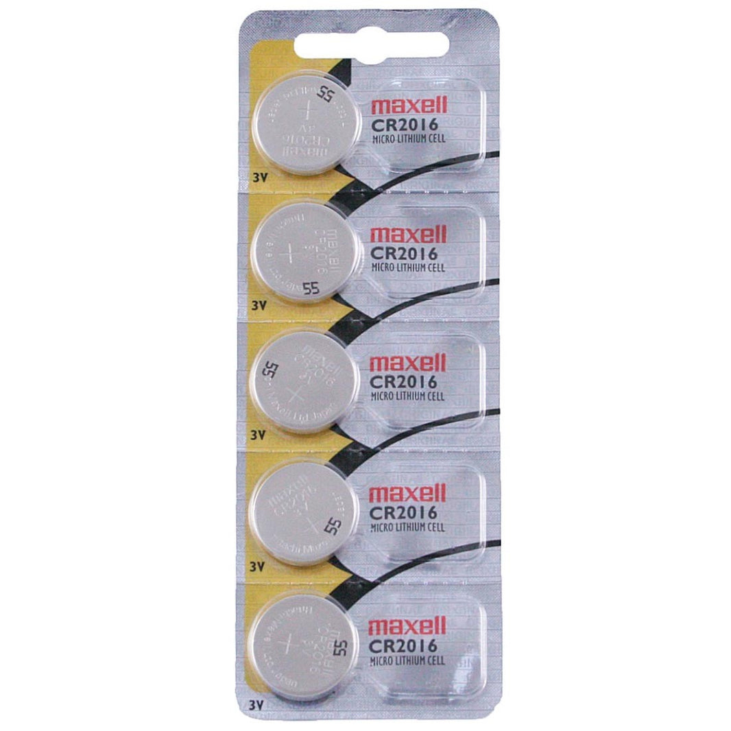 CR2016 Maxell Watch Battery - SOLD AS A PACK (5 Pieces)