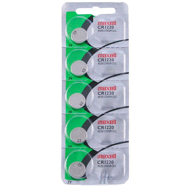 CR1220 Maxell Watch Battery - SOLD AS A PACK (5 Pieces)