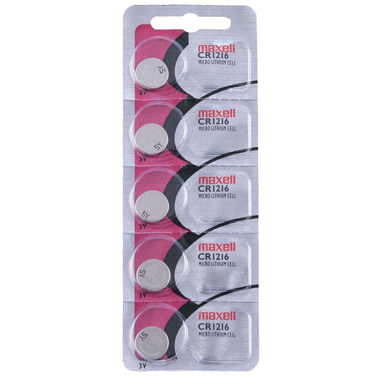 CR1216 Maxell Watch Battery - SOLD AS A PACK (5 Pieces)