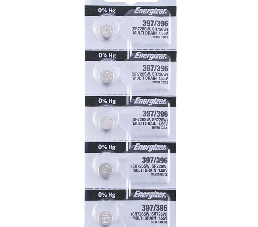 397/396 Energizer Watch Battery (SR726SW) - SOLD IN A PACK (5 Pieces)