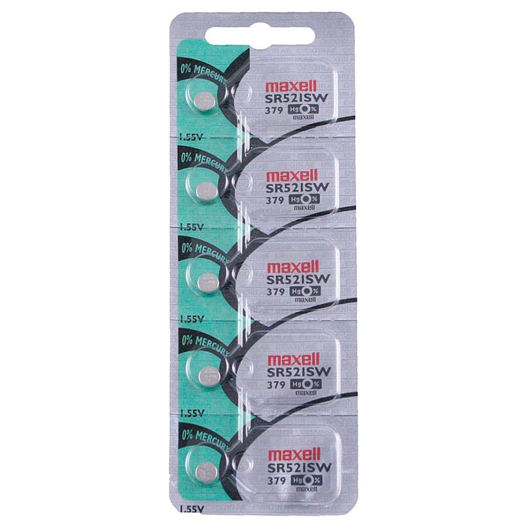 379 Maxell Watch Battery (SR521SW) - SOLD AS A PACK (5 Pieces)