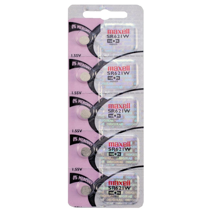 363 Maxell Watch Battery (SR621W) - SOLD AS A PACK (5 Pieces)