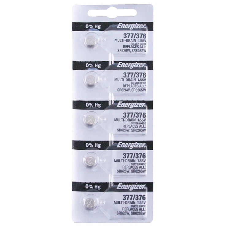 377/376 Energizer Watch Battery (SR626SW) - SOLD IN A PACK (5 Pieces)