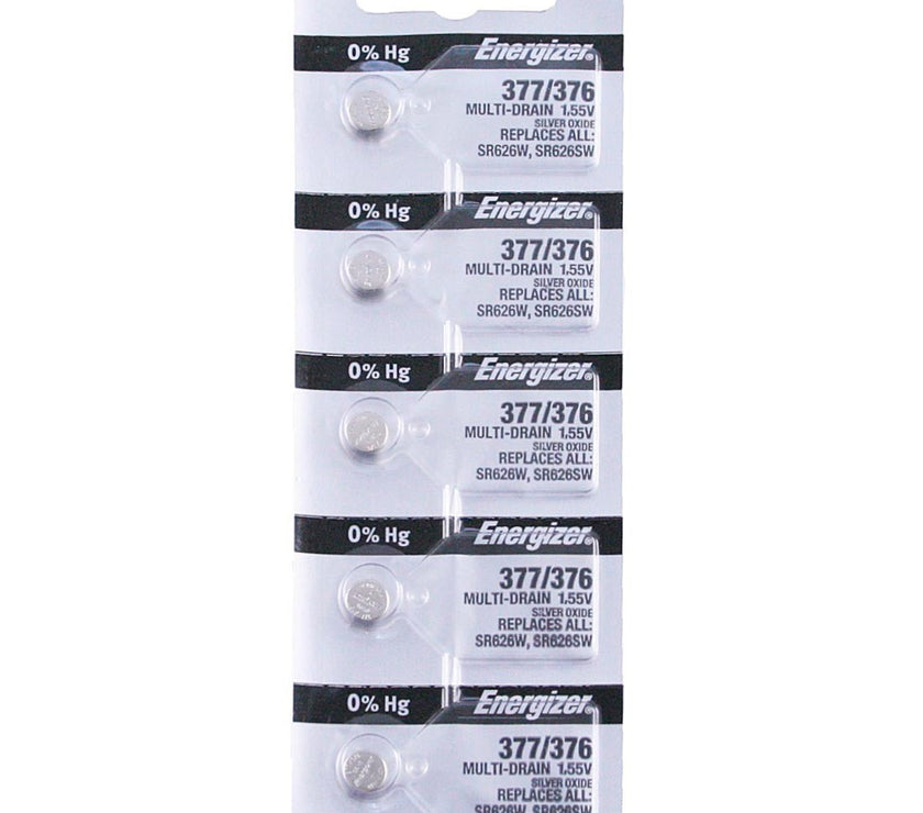 377/376 Energizer Watch Battery (SR626SW) - SOLD IN A PACK (5 Pieces)