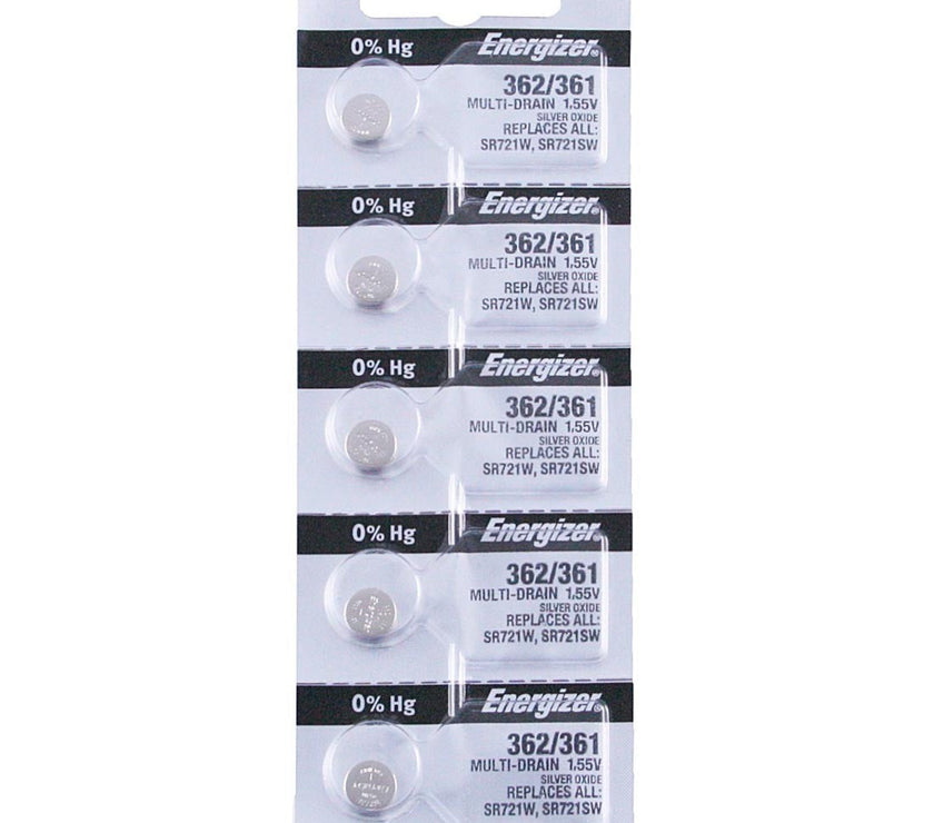 362/361 Energizer Watch Battery (SR721SW) - SOLD IN A PACK (5 Pieces)