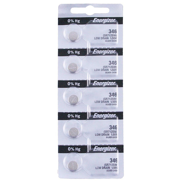 346 Energizer Watch Battery (SR712SW) - SOLD IN A PACK (5 Pieces)