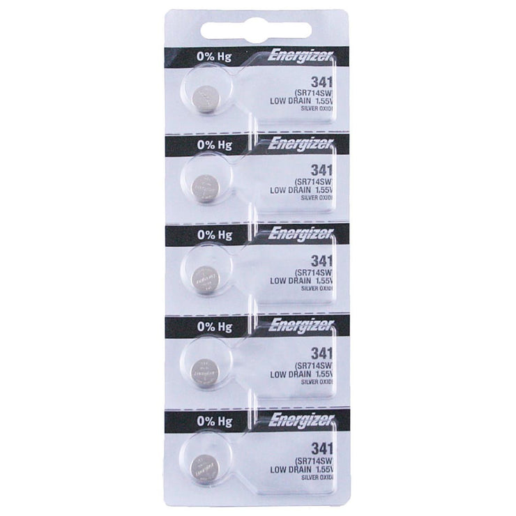 341 Energizer Watch Battery (SR714SW) - SOLD IN A PACK (5 Pieces)