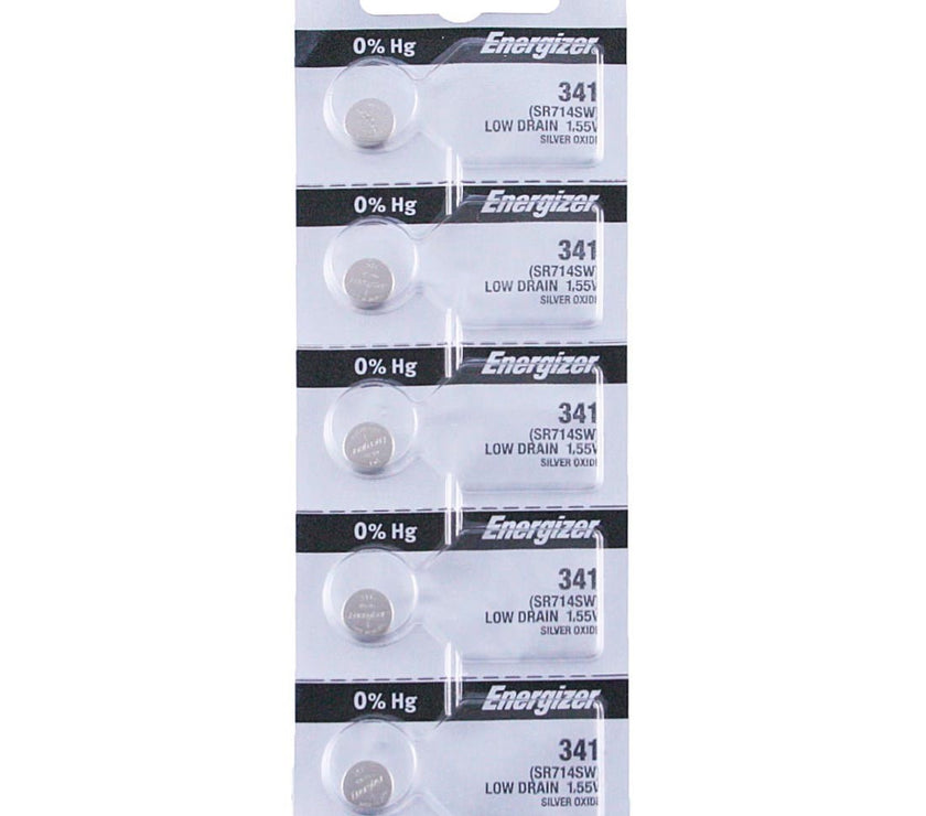 341 Energizer Watch Battery (SR714SW) - SOLD IN A PACK (5 Pieces)