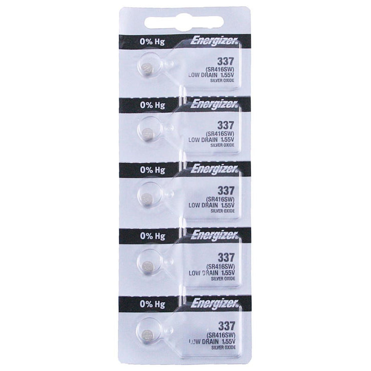 337 Energizer Watch Battery (SR416SW) - SOLD IN A PACK (5 Pieces)