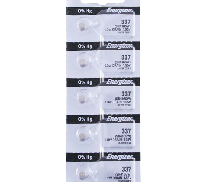 337 Energizer Watch Battery (SR416SW) - SOLD IN A PACK (5 Pieces)