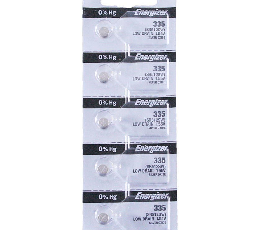 335 Energizer Watch Battery (SR512SW) - SOLD IN A PACK (5 Pieces)