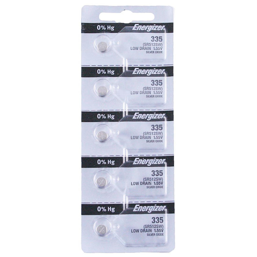 335 Energizer Watch Battery (SR512SW) - SOLD IN A PACK (5 Pieces)