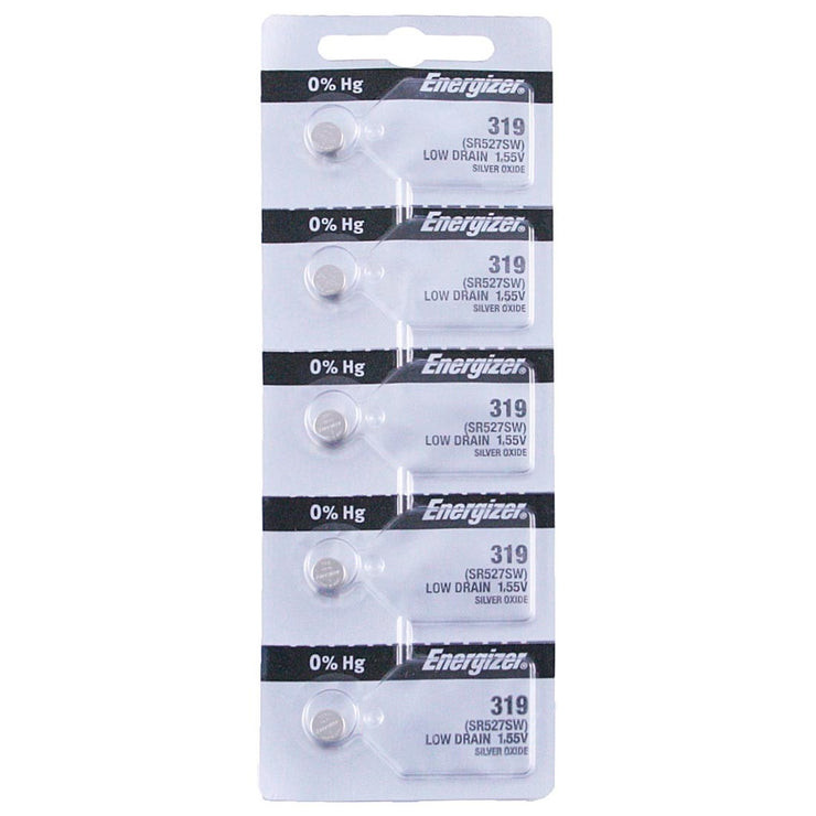 319 Energizer Watch Battery (SR527SW) - SOLD IN A PACK (5 Pieces)