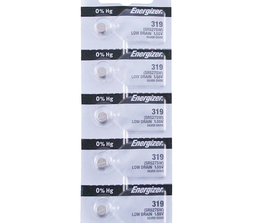 319 Energizer Watch Battery (SR527SW) - SOLD IN A PACK (5 Pieces)