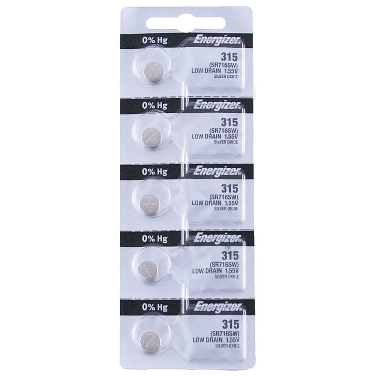 315 Energizer Watch Battery (SR716SW) - SOLD IN A PACK (5 Pieces)