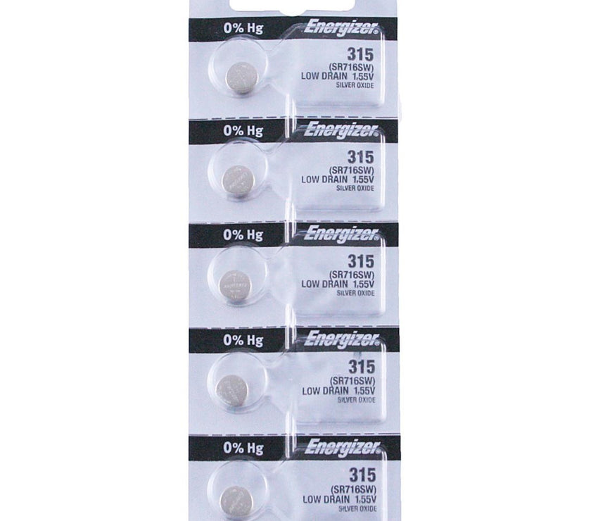 315 Energizer Watch Battery (SR716SW) - SOLD IN A PACK (5 Pieces)