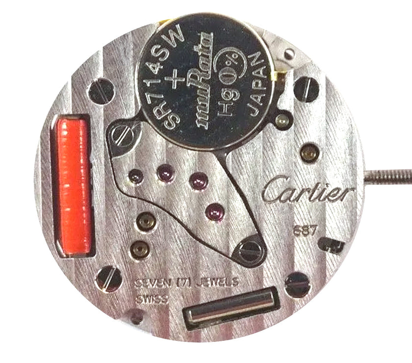 Genuine Cartier 687 Quartz Watch Movement Ht. 3.85mm (Various Dates)