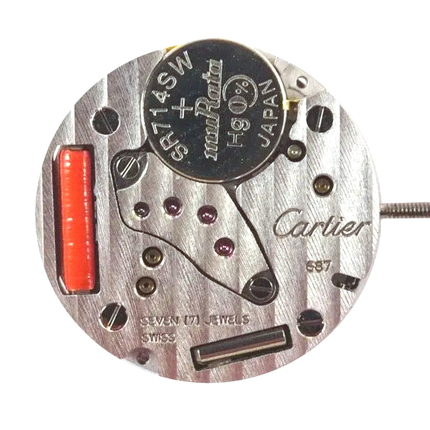 Genuine Cartier 687 Quartz Watch Movement Ht. 3.85mm (Various Dates)