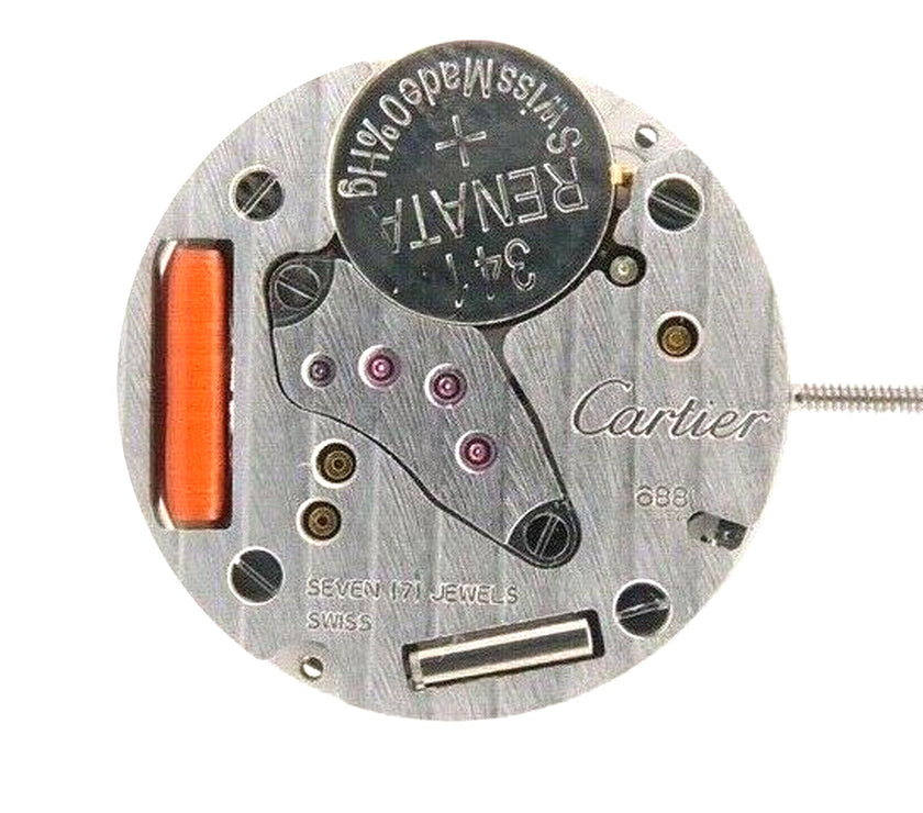 Genuine Cartier 688 Quartz Watch Movement Ht. 3.63mm