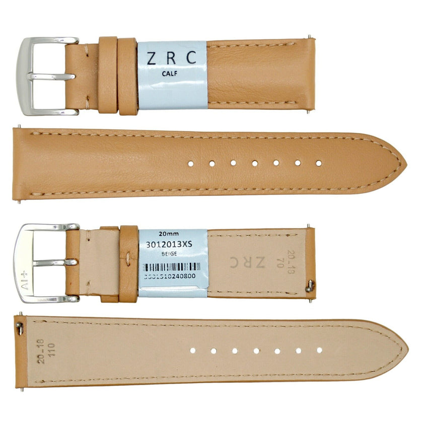 ROCHET No. 301 Calfskin Grain Fine Leather Quick Release SHORT Straps (12mm~22mm)