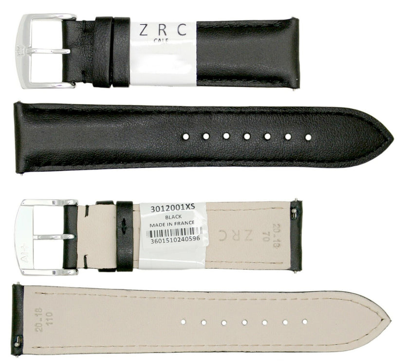 ROCHET No. 301 Calfskin Grain Fine Leather Quick Release SHORT Straps (12mm~22mm)