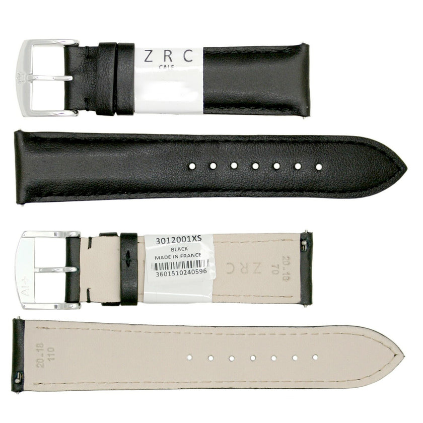 ROCHET No. 301 Calfskin Grain Fine Leather Quick Release SHORT Straps (12mm~22mm)