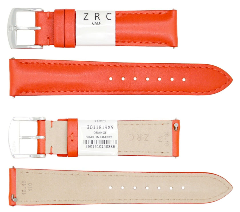 ROCHET No. 301 Calfskin Grain Fine Leather Quick Release SHORT Straps (12mm~22mm)