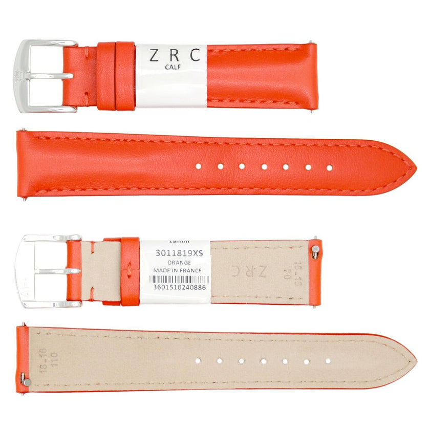 ROCHET No. 301 Calfskin Grain Fine Leather Quick Release SHORT Straps (12mm~22mm)