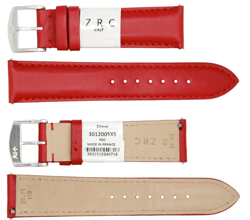 ROCHET No. 301 Calfskin Grain Fine Leather Quick Release SHORT Straps (12mm~22mm)