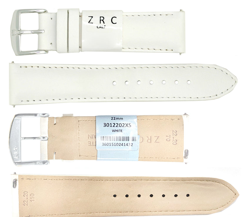 ROCHET No. 301 Calfskin Grain Fine Leather Quick Release SHORT Straps (12mm~22mm)