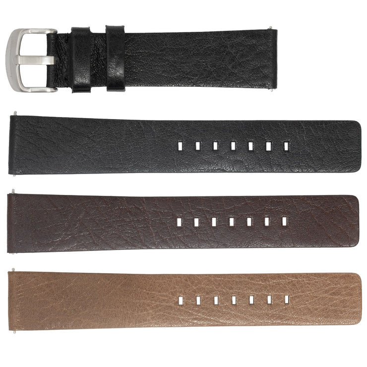 ROCHET No. 344 Cowhide Grain Fine QUICK RELEASE Leather Straps (20mm~24mm)