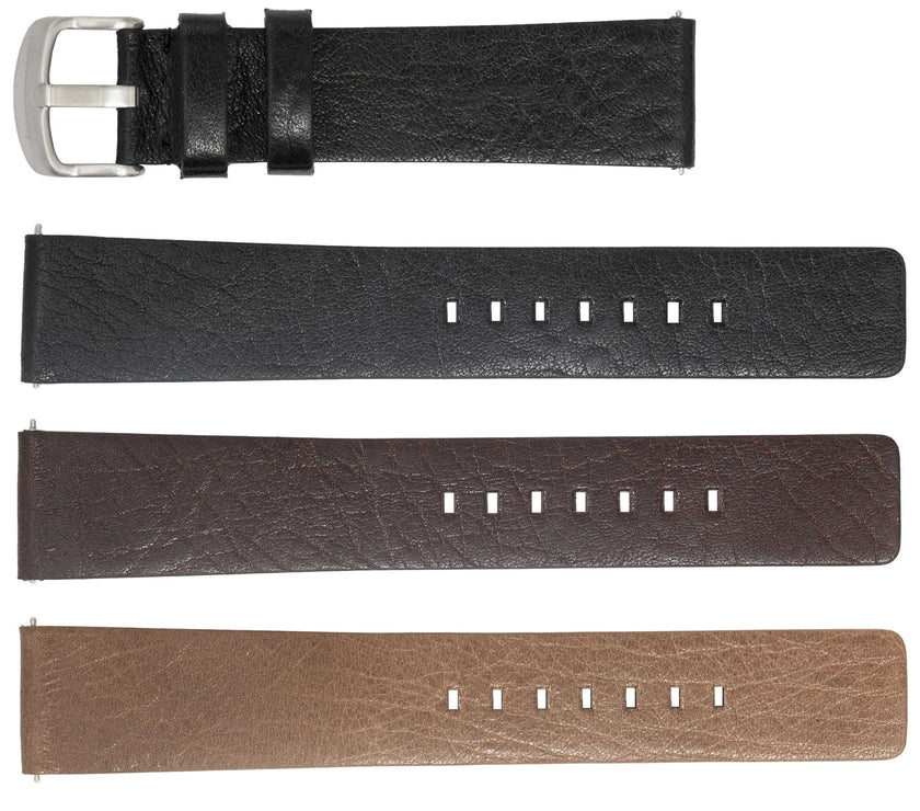 ROCHET No. 344 Cowhide Grain Fine QUICK RELEASE Leather Straps (20mm~24mm)