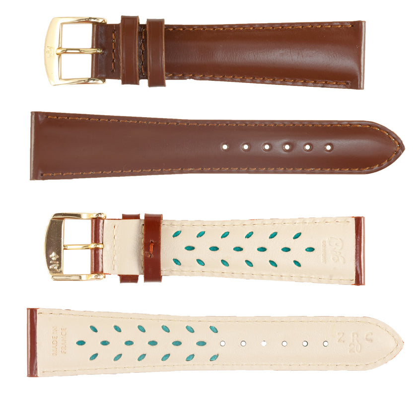 ROCHET No. 503 Calfskin Grain Fine Leather Aerocomfort Straps (6mm~24mm)