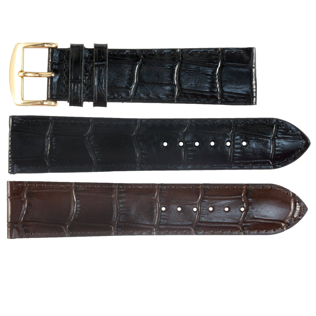 ROCHET No. 519 Extra Extra Long Alligator Grain Fine Leather Aerocomfort Straps (10mm~22mm)