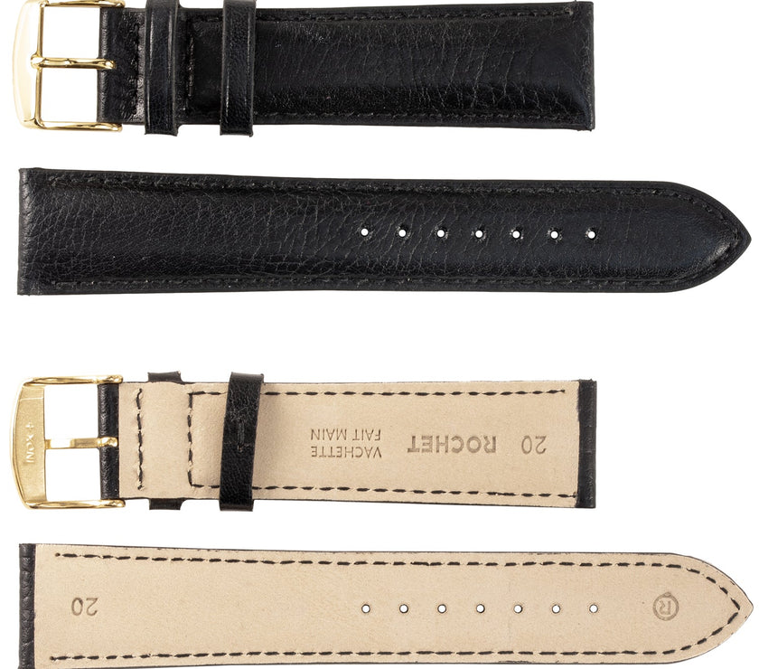 ROCHET No. 534 Grained Cowhide Fine Leather Straps (14mm~26mm)