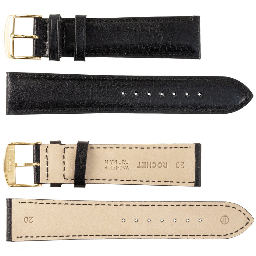 ROCHET No. 534 Grained Cowhide Fine Leather Straps (14mm~26mm)