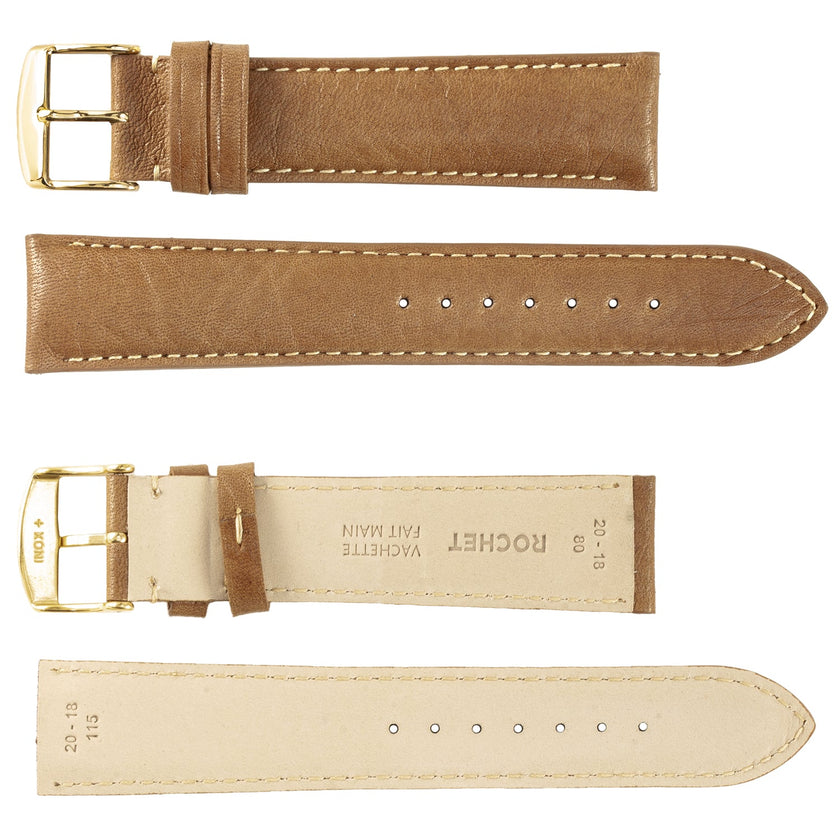 ROCHET No. 534 Grained Cowhide Fine Leather Straps (14mm~26mm)