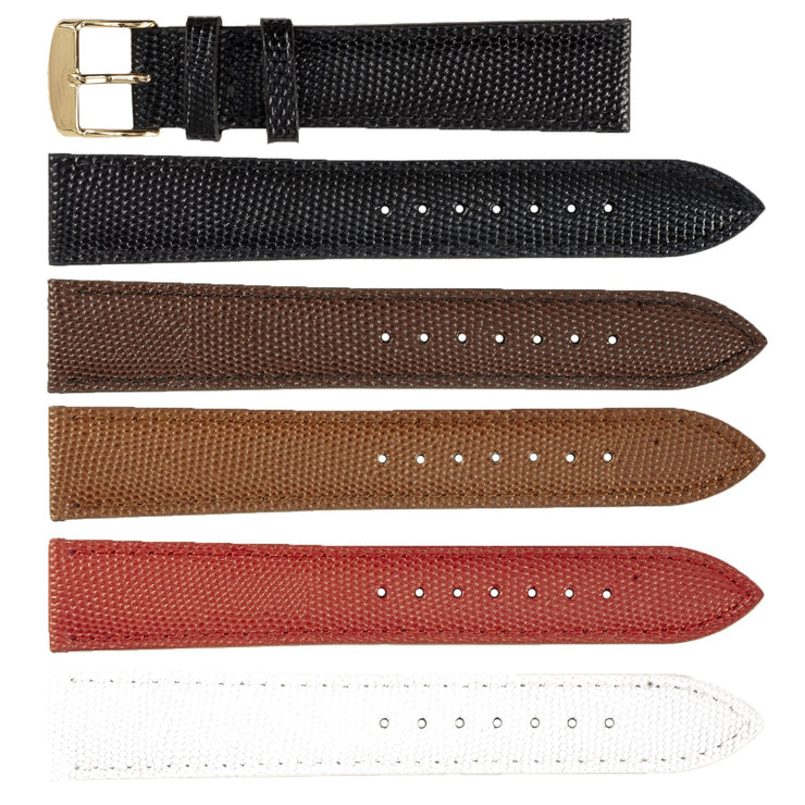 ROCHET No. 538 Lizard Grain Fine Leather Straps (10mm~20mm)