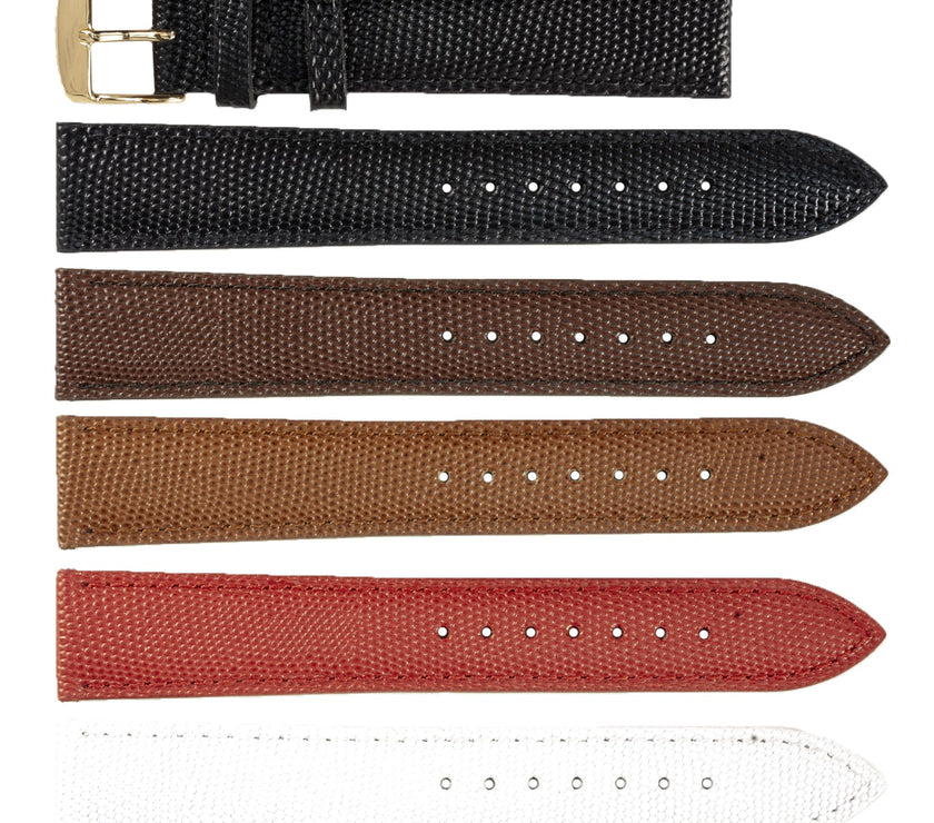 ROCHET No. 538 Lizard Grain Fine Leather Straps (10mm~20mm)