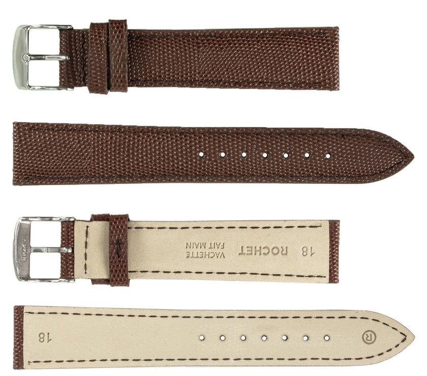 ROCHET No. 538 Lizard Grain Fine Leather Straps (10mm~20mm)