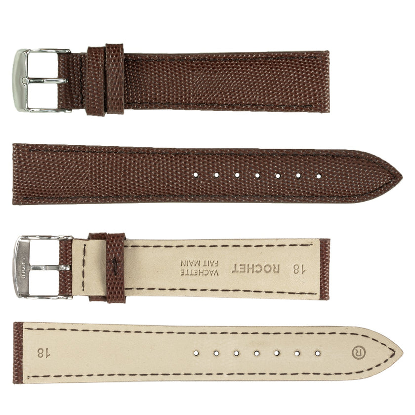 ROCHET No. 538 Lizard Grain Fine Leather Straps (10mm~20mm)