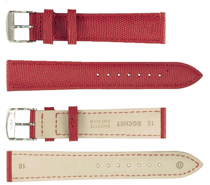 ROCHET No. 538 Lizard Grain Fine Leather Straps (10mm~20mm)