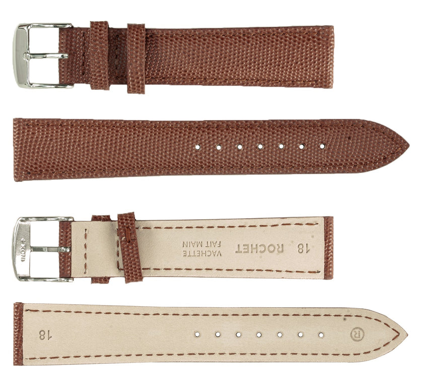 ROCHET No. 538 Lizard Grain Fine Leather Straps (10mm~20mm)