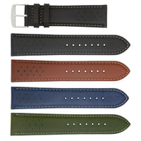 ROCHET No. 542 Cowhide Sport Fine Leather Straps with Contrast Stitching (18mm~22mm)